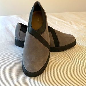 Clarks Gray Suede Shoes